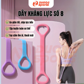  Dây Kháng Lực Số 8 DƯƠNGSPORT Tập Tay Vai Lưng V3. Dây Đàn Hồi Chất Liệu Silicon Tập Gym Tập Yoga Tại Nhà. Dây Kéo T 