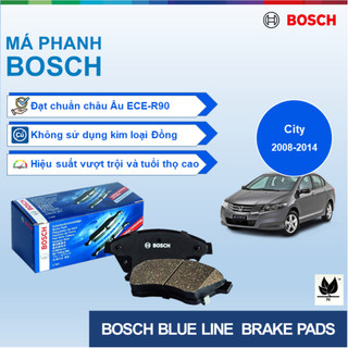 MÁ PHANH SAU BOSCH BLUE LINE: HONDA CITY 1.5 ĐỜI 2008 ĐẾN 2014