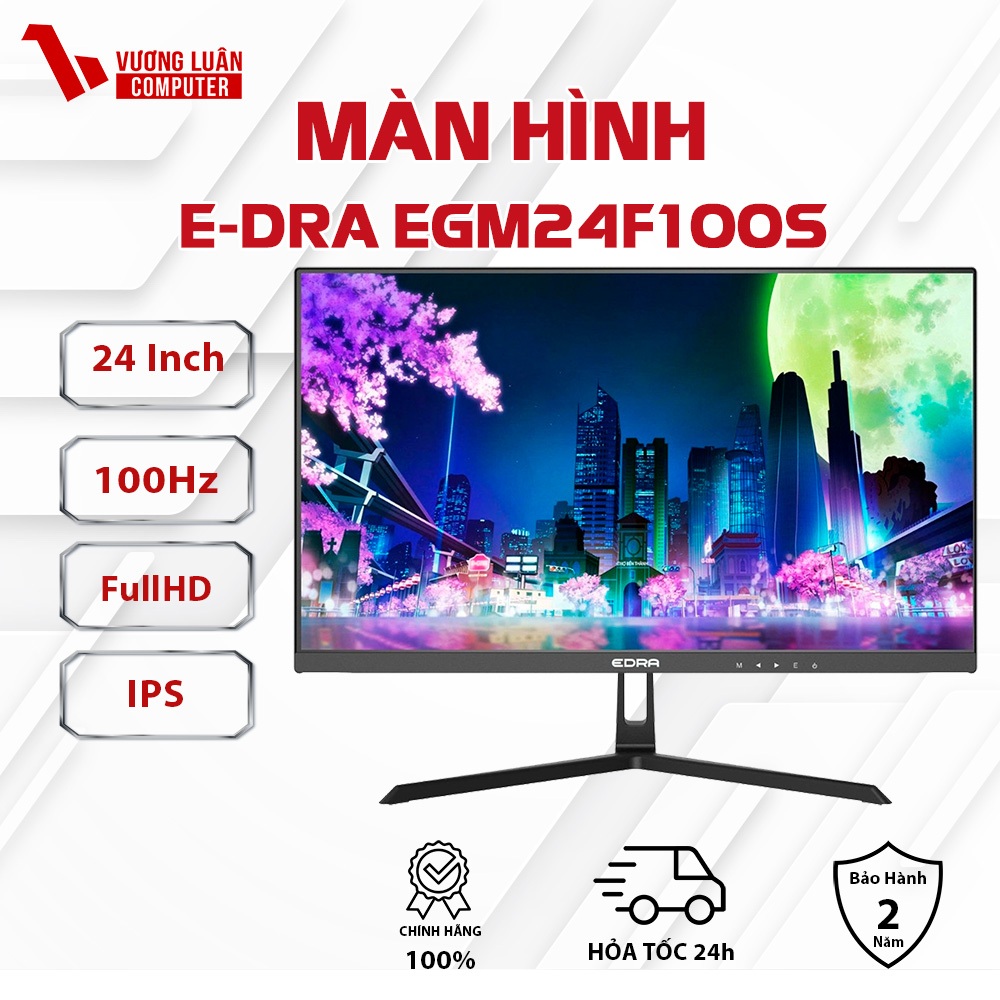 Màn hình Văn Phòng EDRA EGM24F100S 100Hz IPS Chính Hãng FullVAT