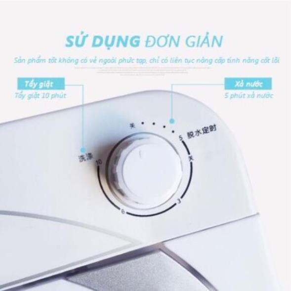 Máy Giặt Mini 1 Lồng Giặt Có Khử Khuẩn tia UV , Máy Giặt Bán Tự Động 3,6kg Cho Bé | BigBuy360 - bigbuy360.vn