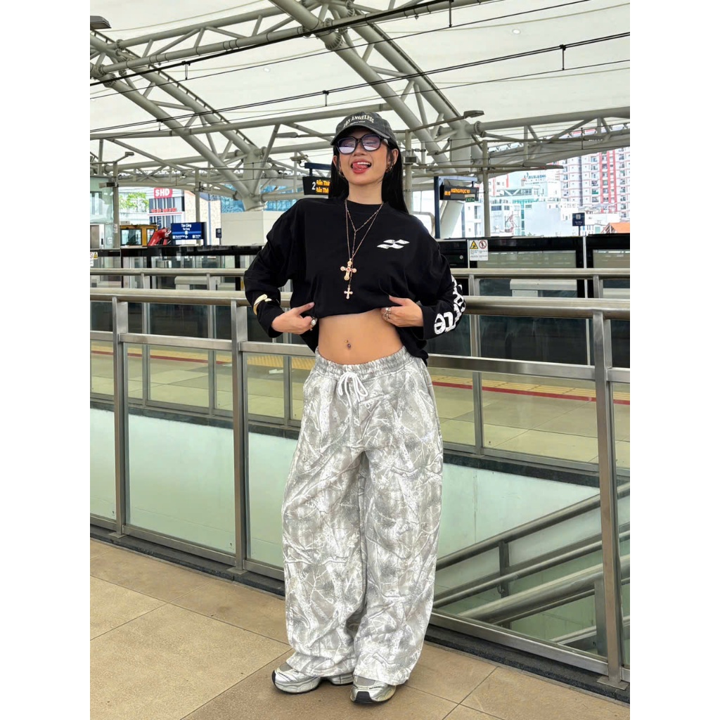 (ĐEN STUDIO) QUẦN NỈ BÔNG HỌA TIẾT LÁ CÂY COTTON PREMIUM (Q10) | BigBuy360 - bigbuy360.vn