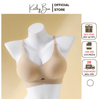A36 [LOẠI 1 Lùi Size] Áo Lót Su Thông Hơi Không Viền KATHY BRA Không Gọng Dày 3cm Nâng Ngực Ôm Sát