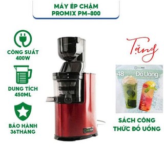  Máy ép hoa quả chậm Promix PM-800 ,PSJ09 - Hàng chính hãng Bảo hành 36 tháng 