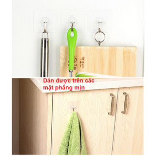 [Giá sỉ 600đ] combo 10 Móc dán tường siêu chắc chắn, MÓC DÁN THẦN THÁNH