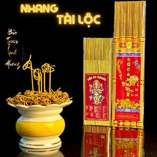 Hương Vàng Tài Lộc Thần Tài [Chính Hãng] - Nhang Vàng Cuộn Ít Không Khói Thắp Gia Tiên Cuốn Tàn Đồ Thờ Cúng
