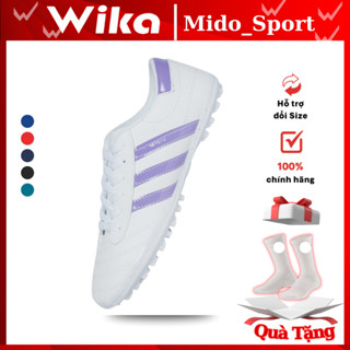 Giày 3 Sọc Chính Hãng Giày Đá Bóng Sân Cỏ Nhân Tạo, Chất Liệu Da Pu Đã Được Khâu Toàn Bộ Đế 2022