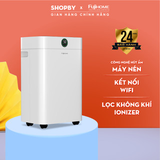 Máy hút ẩm Fujihome DH18W-HEPA 18L/ngày, lọc HEPA + UV + Ion, WiFi thông minh, màn hình LED