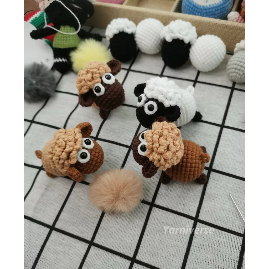 🐑 MÓC KHÓA CỪU MINI LEN TAY HANDMADE – NHỎ XINH, CỰC YÊU 🧶