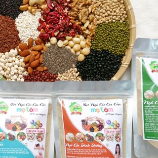  BỘT NGŨ CỐC MẸ TÔM  1Kg  BỘT DINH DƯỠNG B.ẦU T.ĂNG C.ÂN L.ỢI S.ỮA N.ỘI T.IẾT T.Ố,GI.ẢM C.ÂN,NGŨ CỐC KHÔNG ĐẬU NÀNH 