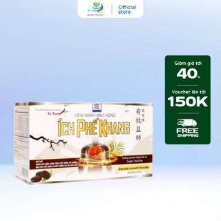 Viên ngậm ho bảo họng Ích Phế Khang Tất Thành Pharma giảm khản tiếng tiêu đờm (hộp 20 túi)