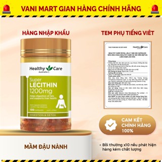 [ HÀNG NHẬP KHẨU ] Mầm đậu nành Super Lecithin Healthy Care 1200mg của Úc giúp bổ trợ phát triển vòng 1, chống lão hóa