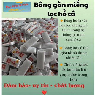 Bông gòn miếng lọc hồ cá, vật liệu lọc nước
