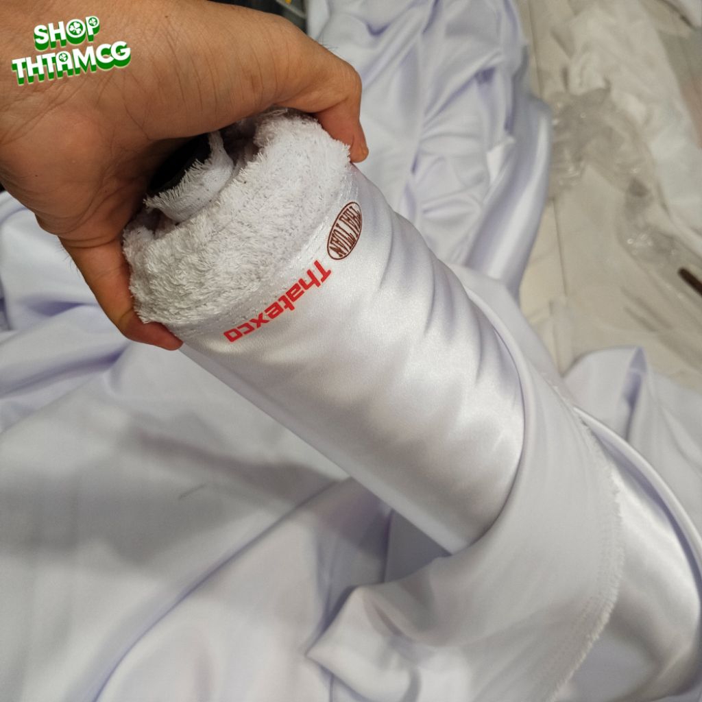 Vải Phi Tha (Phi Bóng) Trắng Gạo Đen Kem Thái Tuấn Thatextco