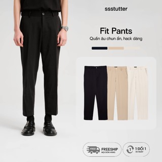 Quần âu cạp chun nam SSSTUTTER quần ống đứng tôn dáng công sở đi học FIT PANTS