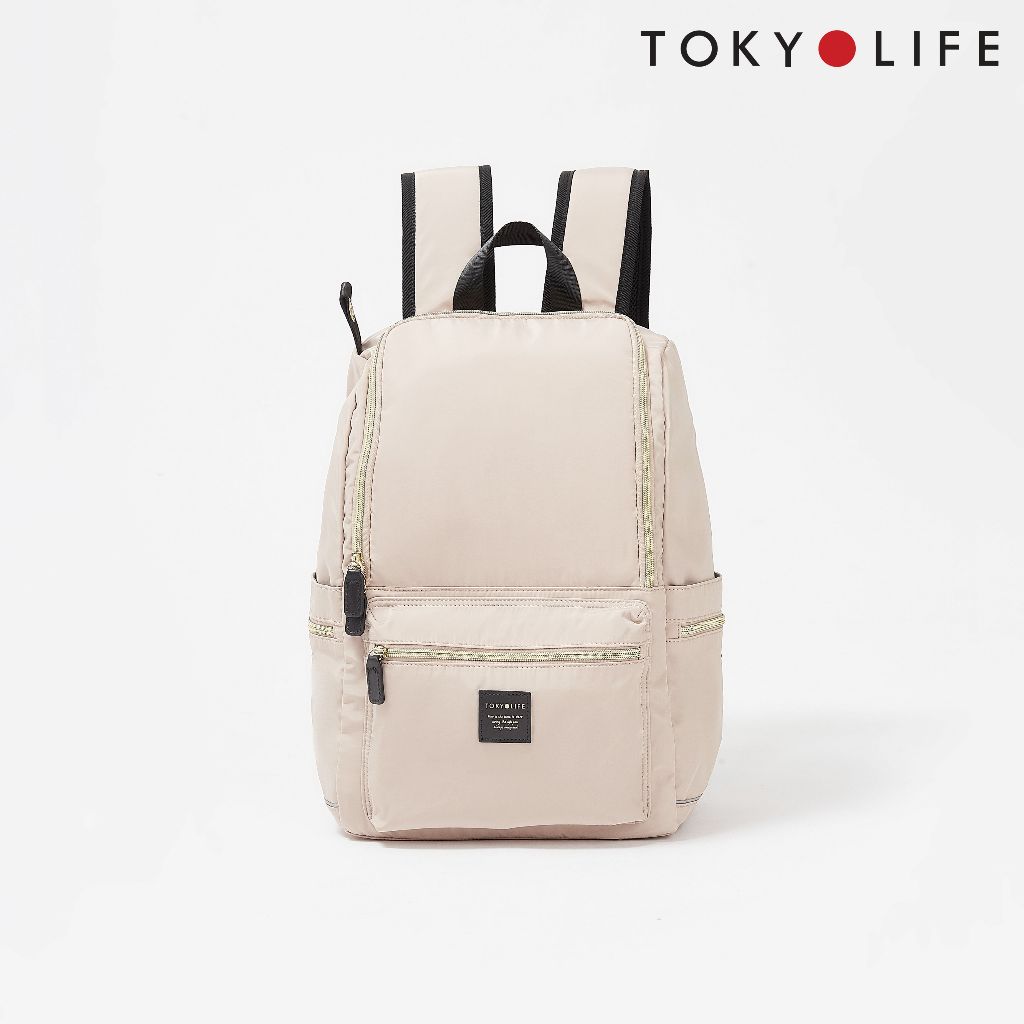 Balo thời trang unisex siêu nhẹ TOKYOLIFE nhiều ngăn phong cách Hàn Quốc C8BPK115F(40x24x14cm)