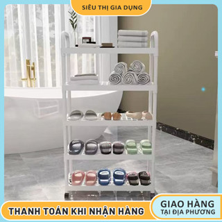  Kệ để giày dép chống bụi nhiều tầng thiết kế đơn giản có bánh xe Kệ Inox Nhiều Tầng Đựng Giày Dép 