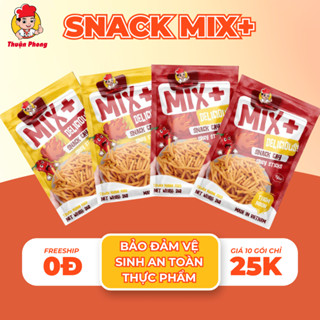 Combo 10 gói Snack Bim Bim Tăm Que Cay MIX - Đồ ăn vặt tuổi thơ cùng Thu Nấm