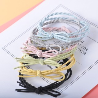 Balltest🎨Dây Buộc Tóc Cao Su Bện Đơn Giản Thời Trang Hàn Quốc