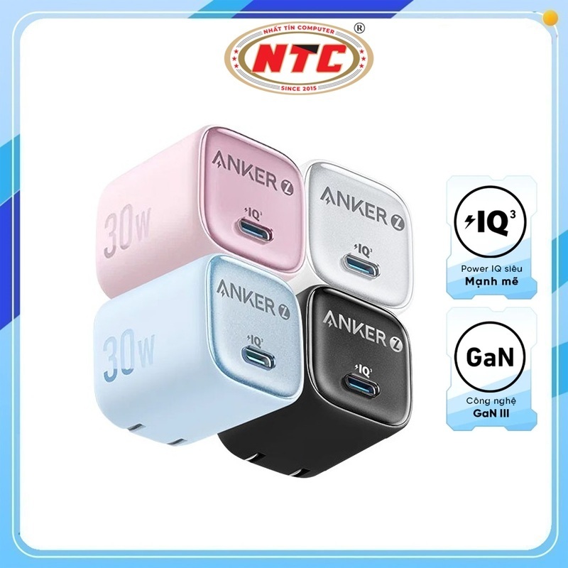 Cốc sạc nhanh Anker Zolo A2698 Chân gập, cổng TypeC PowerIQ 3.0 30W