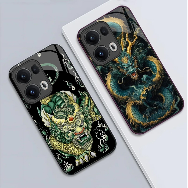 Ốp Lưng OPPO RENO 13 5G, RENO 13F 5G Lưng kính cường lực Sáng Bóng