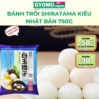   HÀNG ĐÔNG  Bánh trôi Shiratama  Bánh mochi đông lạnh kiểu Nhật Bản 750g - GYOMU JAPAN 