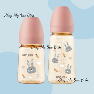 (Chính hãng - Fullbox) Bình sữa Mother-K nhựa PPSU Hàn Quốc nhiều hoạ tiết