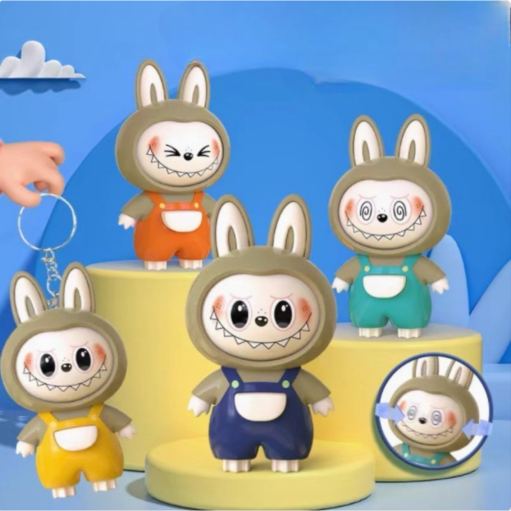 Labubu lật mặt siêu hót tặng kèm móc làm móc khoá Kinchana Toys