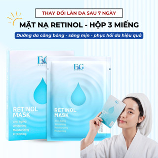 Mặt Nạ Retinol E&G Beauty Giúp Phục Hồi Da Trẻ Hóa Da Ngừa Lõa Hóa Dưỡng Sáng Đều Màu Da (3 miếng)