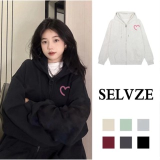 Áo Hoodie Zip Đôi Nam Nữ Form Rộng In Nửa Trái Tim Phong Cách Đơn Giản , Chất Liệu Nỉ Bông Dày Dặn Ấm Áp P3 MAGIC BEE