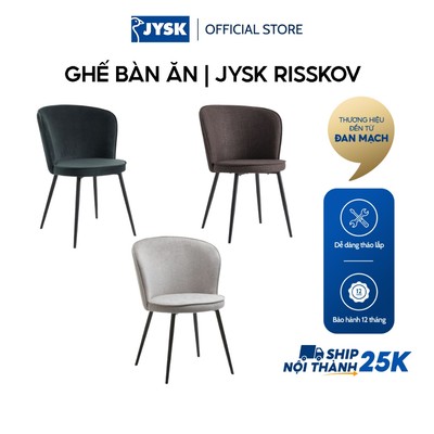 Ghế bàn ăn | JYSK Risskov | kim loại/polyester | nhiều màu | R58xS60xC82cm