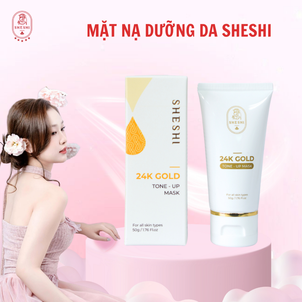 Mặt Nạ Dưỡng Da SHESHI Daily Mask – Dưỡng Ẩm Sâu & Làm Sáng Da Tự Nhiên – 50ml