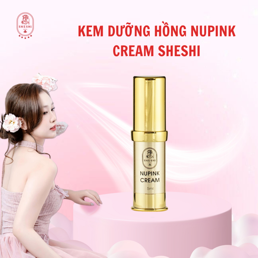 Kem Dưỡng Hồng, Giảm Thâm Vùng Kín SHESHI Nupink Cream – Làm Sáng Da, Se Khít, Dưỡng Ẩm Tự Nhiên