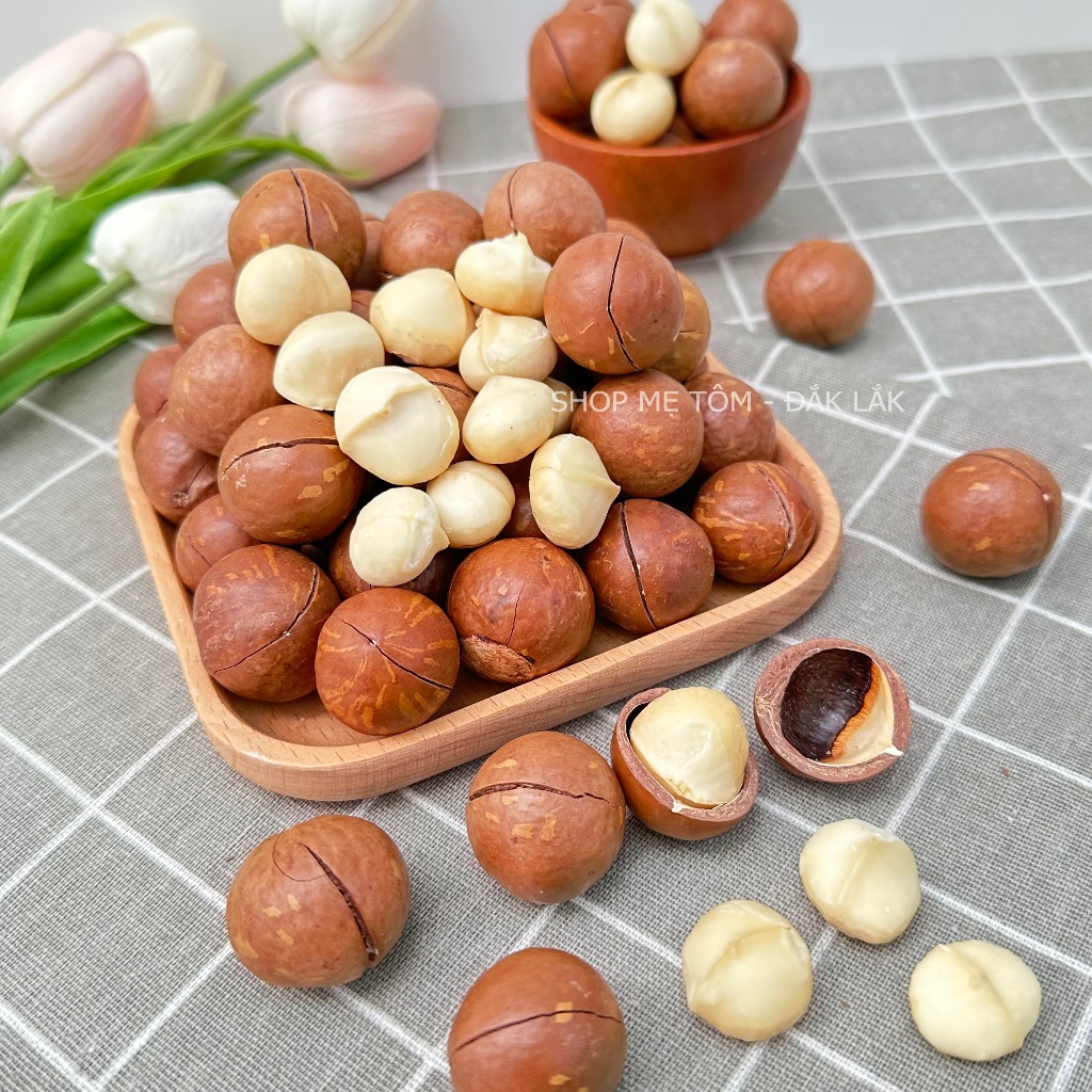 250GRAM HẠT MACCA ĐĂKLĂK SIZE ĐẠI (CỒ) ĐÓNG LON SHOP MẸ TÔM, HẠT MẮC CA (CÓ XUẤT HÓA ĐƠN CÔNG TY)