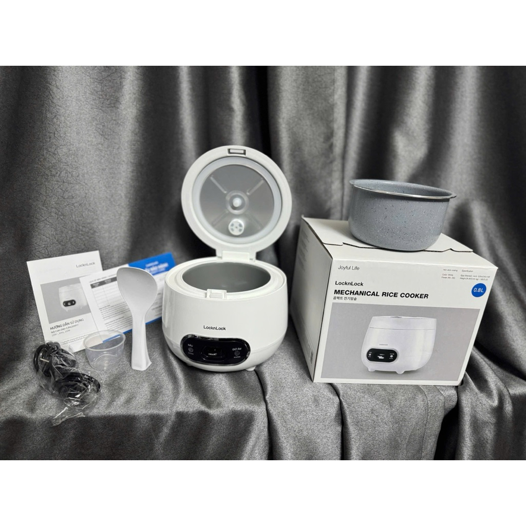 NỒI CƠM ĐIỆN MINI DUNG TÍCH 0.8L LOCK&LOCK-EJR426WHT