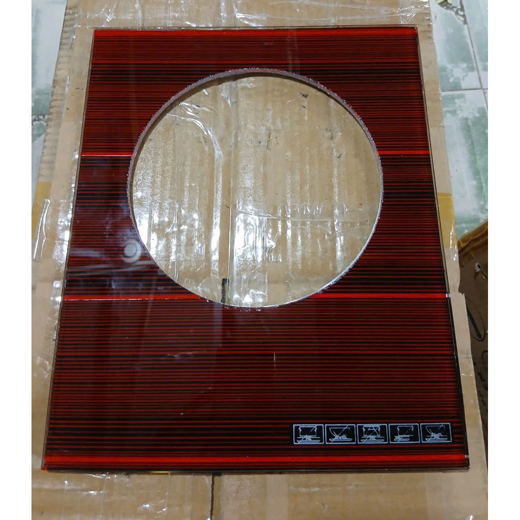 Mặt kính bếp gas đơn - mặt kính bếp gas đơn Ikura