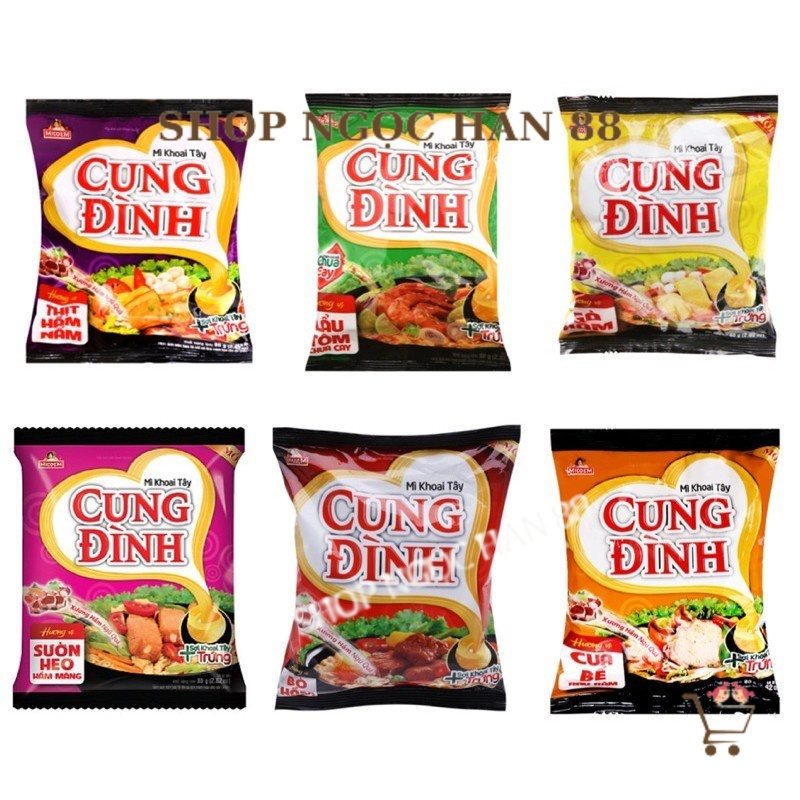 Combo 5 gói mì Cung Đình 80 g