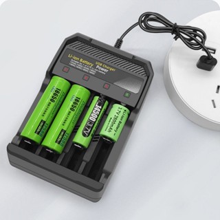  Bộ sạc pin 4 cổng cho 18650 26650 14500 3.7V   4.2V đa năng tiện dụng đầy tự ngắt 