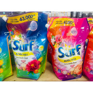 Nước Giặt Surf Hương Nước Hoa Cho Máy Giặt Cửa Trên Túi 3.1kg