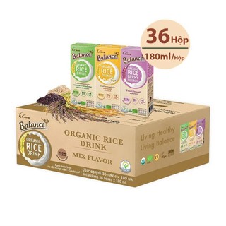  Thùng 36 Hộp  Sữa gạo hữu cơ Balance   4Care Balance   180ml - NK Thái Lan - cho bé dị ứng đạm bò 
