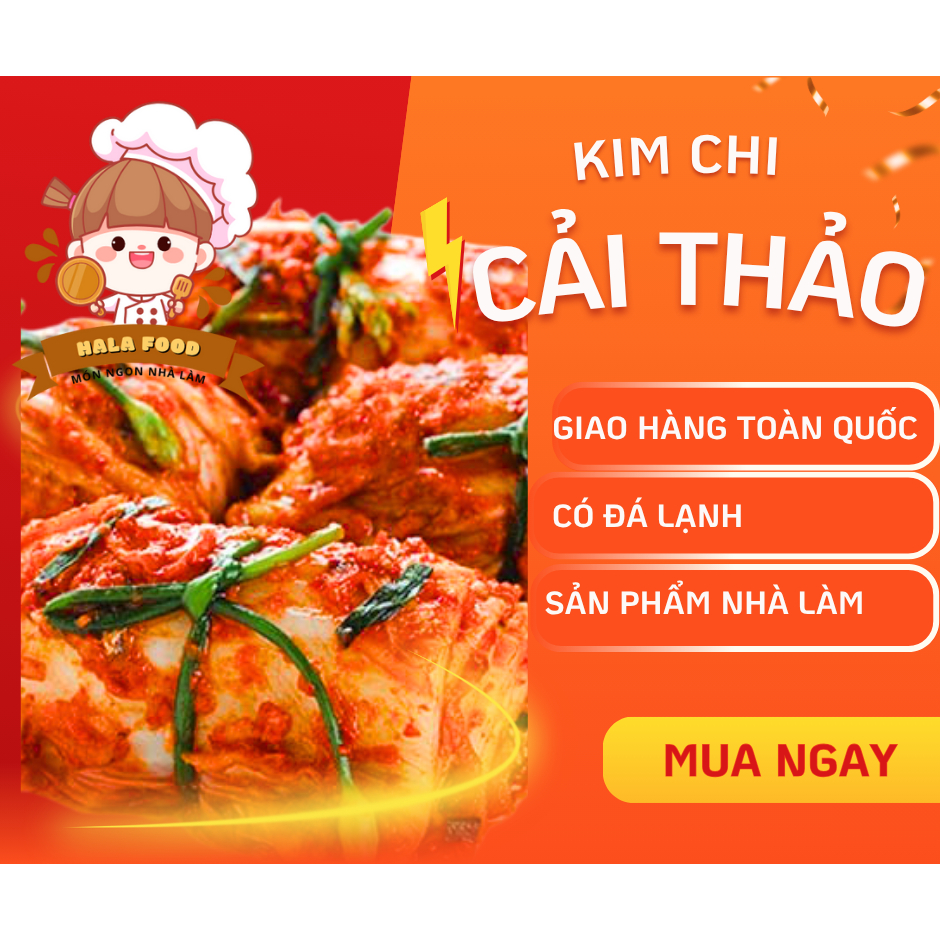 (Lưu ý: Chỉ nhận đơn miền Bắc, Trung) Kim chi cải thảo nhà làm, kim chi Hàn Quốc