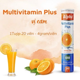Viên sủi Multivitamin Plus giúp tăng sức đề kháng cơ thể - tube 20 viên