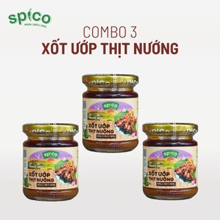 COMBO 3 XỐT ƯỚP THỊT NƯỚNG SPICO 160g tự nhiên đậm đà 