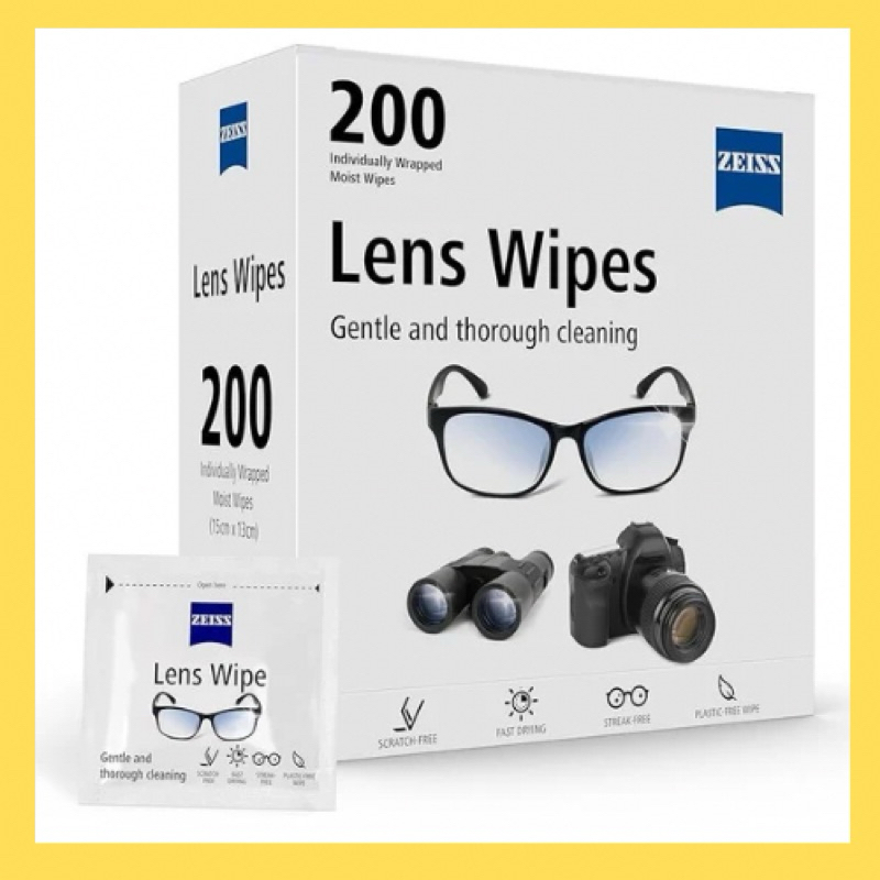 Giấy lau lens Carl Zeiss làm sạch ống kính máy ảnh, kính mắt an toàn và hiệu quả