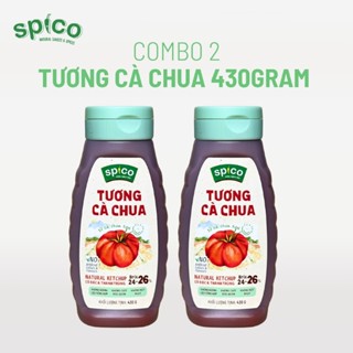  COMBO 2 TƯƠNG CÀ CHUA SPICO 430g brix 26 cô đặc tự nhiên 