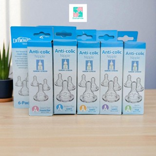 Núm ti thay thế bình sữa Dr Browns Option Plus - Cổ Hẹp size từ 0 tháng tới hơn 12 tháng tuổi