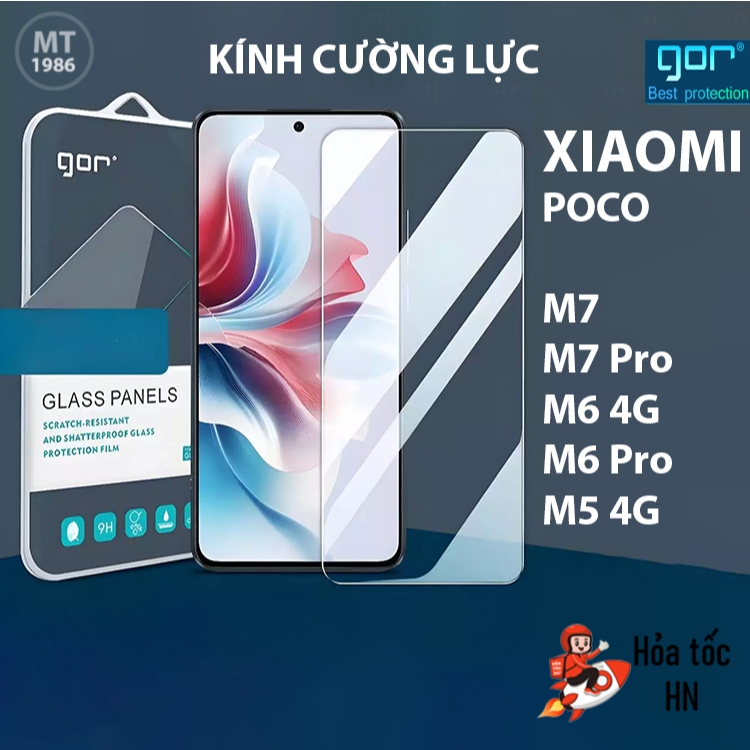 Kính Cường Lực Gor Xiaomi POCO M7 Pro/ M7/ POCO M6 Pro 4G/ M6 4G/ M5 4G/ M5s/ POCO X6 5G/ X6 Pro 5G/