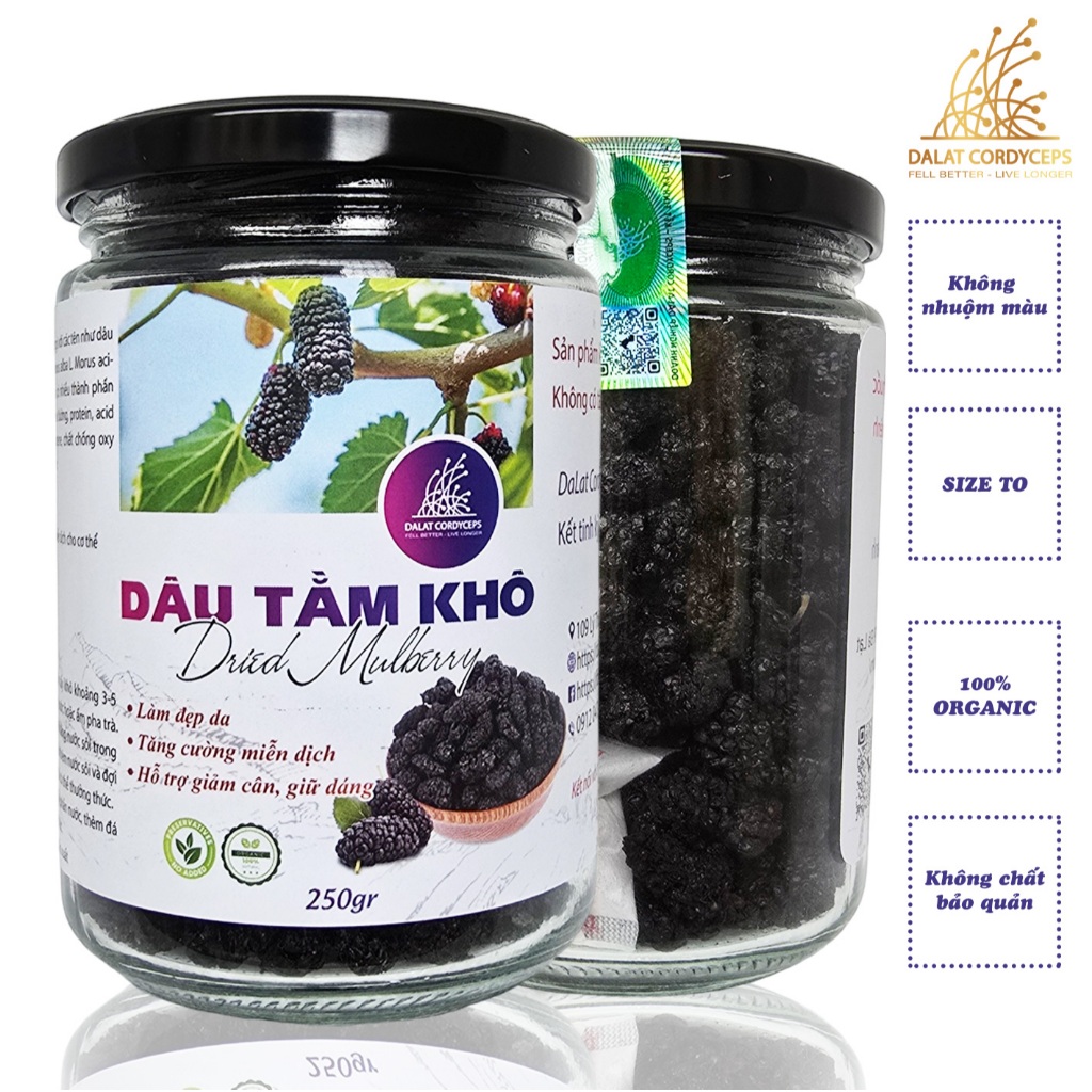 Quả dâu tằm khô sấy lạnh Dalat Cordyceps
