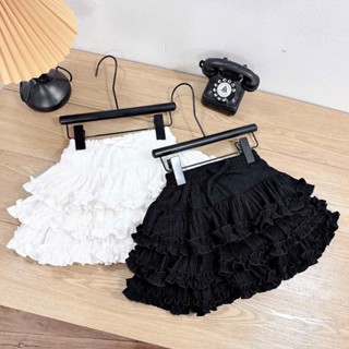 Chân váy bé gái, Chân váy ren đũi nhăn xếp tầng dáng xoè lưng cạp chun có lót quần cho bé từ 7-29kg Mimi Kids