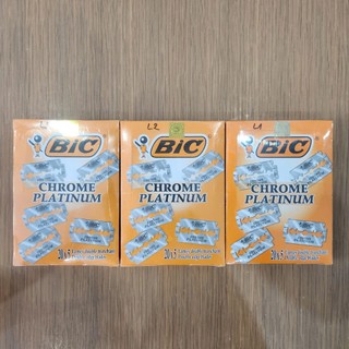 [Hộp 100 cái] Lưỡi lam BIC Chrome Platinum – Lưỡi dao cạo 2 cạnh chính hãng BIC