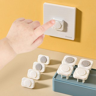 1 Cái Nút Bịt Ổ Cắm Điện Khóa Thông Minh 2 Chiều, Chống Cháy V0, An Toàn Cho Bé